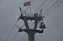 Einsatz BF Hoehenretter Koelner Seilbahn Hoehe Zoobruecke P2126